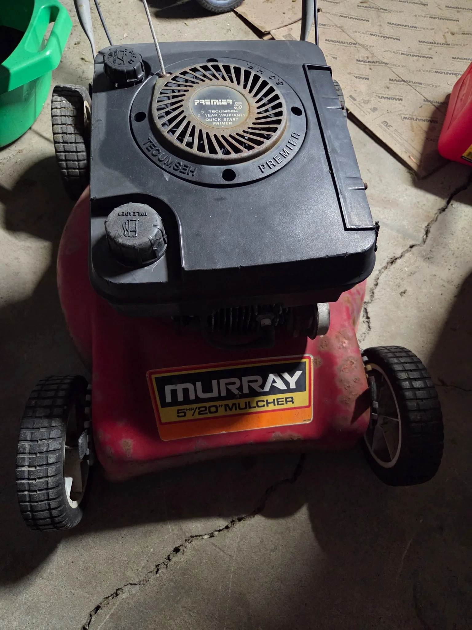 Murray mower in the repair and resale workflow.