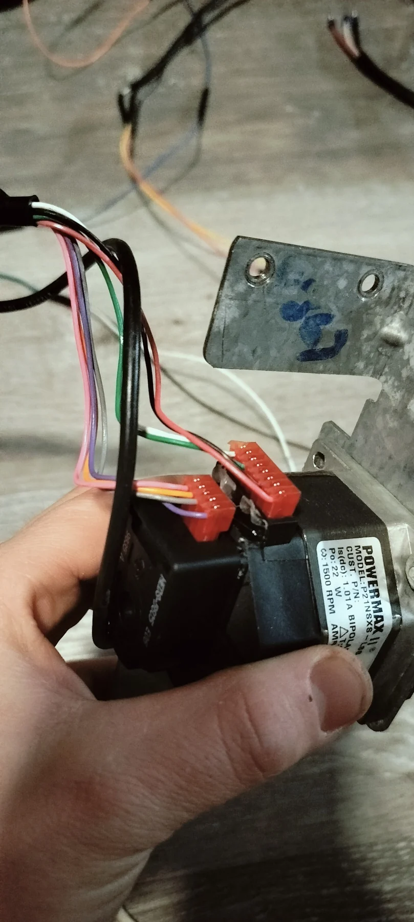 Vending motor encoder replacement work